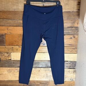 Athleta Elation Ultra High Rise‎ 7/8 Legging Navy XL